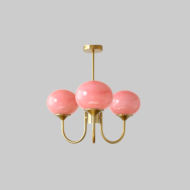 Marshmallow Glass Globe Chandelier
