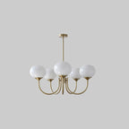 Marshmallow Glass Globe Chandelier