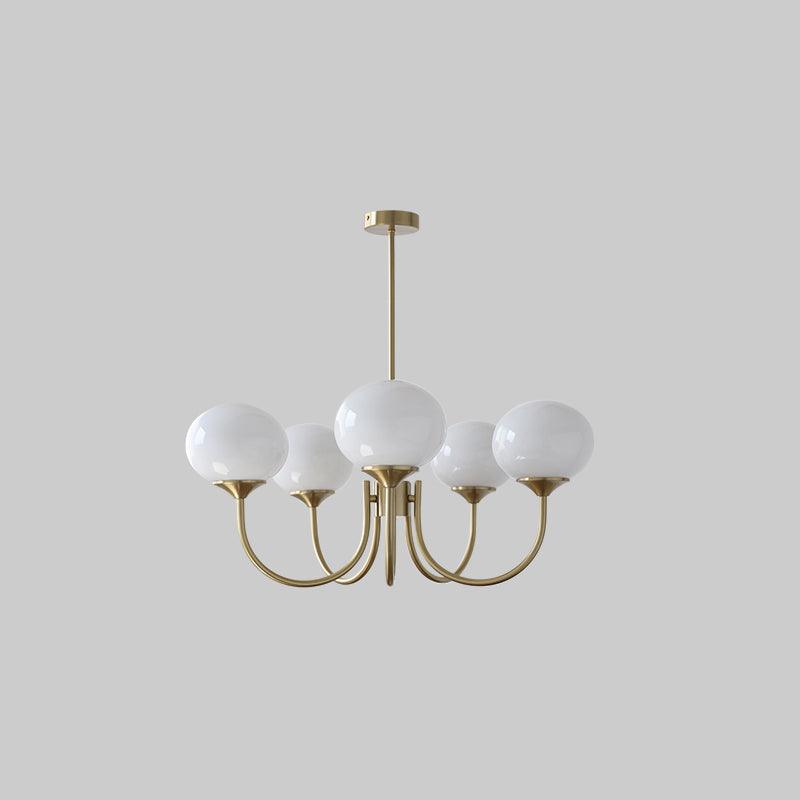 Marshmallow Glass Globe Chandelier