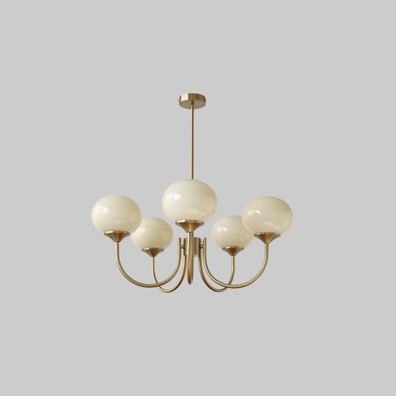 Marshmallow Glass Globe Chandelier