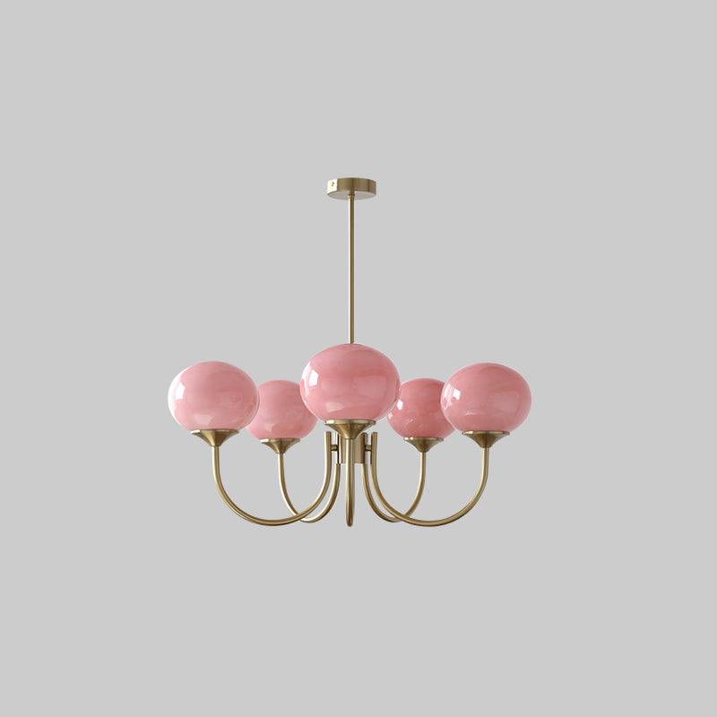 Marshmallow Glass Globe Chandelier