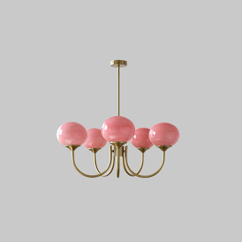 Marshmallow Glass Globe Chandelier