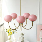 Marshmallow Glass Globe Chandelier