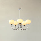 Marshmallow Glass Globe Chandelier