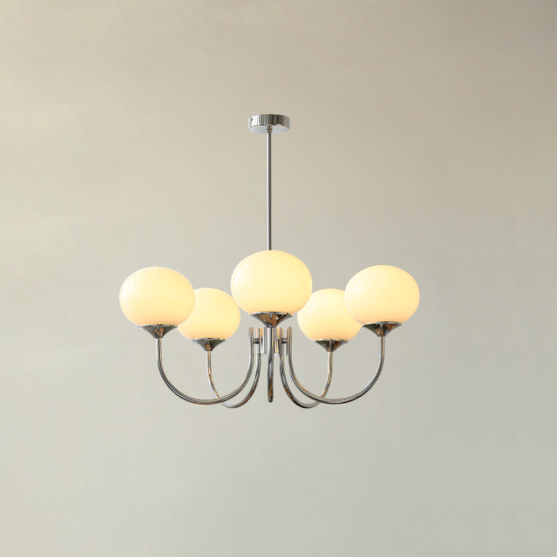 Marshmallow Glass Globe Chandelier