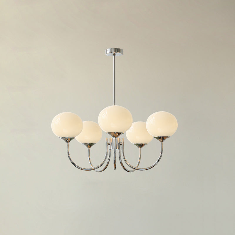 Marshmallow Glass Globe Chandelier