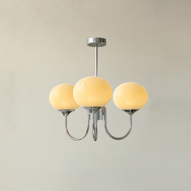 Marshmallow Glass Globe Chandelier