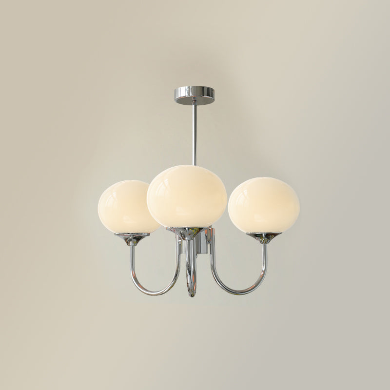 Marshmallow Glass Globe Chandelier