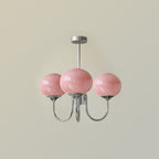 Marshmallow Glass Globe Chandelier