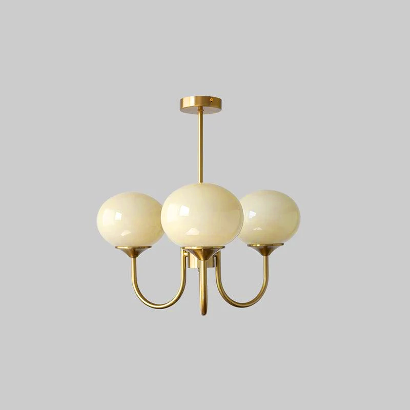 Marshmallow Glass Globe Chandelier