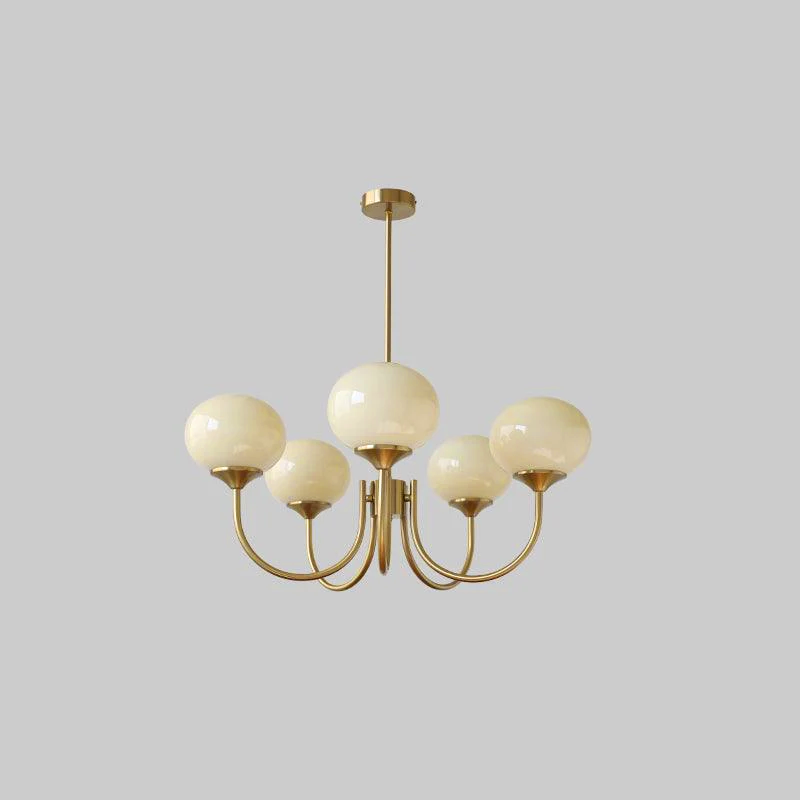 Marshmallow Glass Globe Chandelier