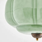 Pumpkin Glass Semi Flush Mount Margot Glass Ceiling Light