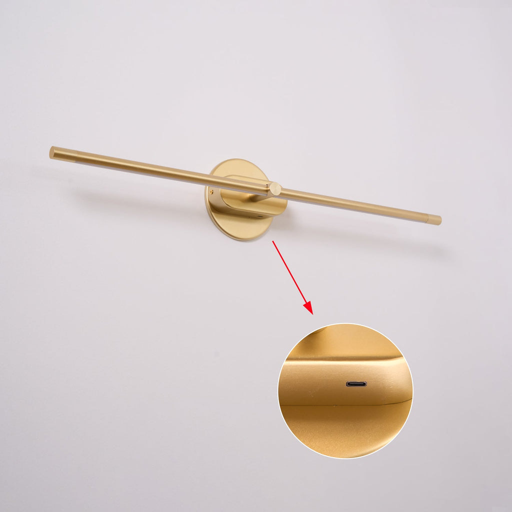 Minimalist Linear Rechargeable Vanity Wall Lamp