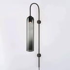 Modern Glass Tube Plug-In Wall Lamp