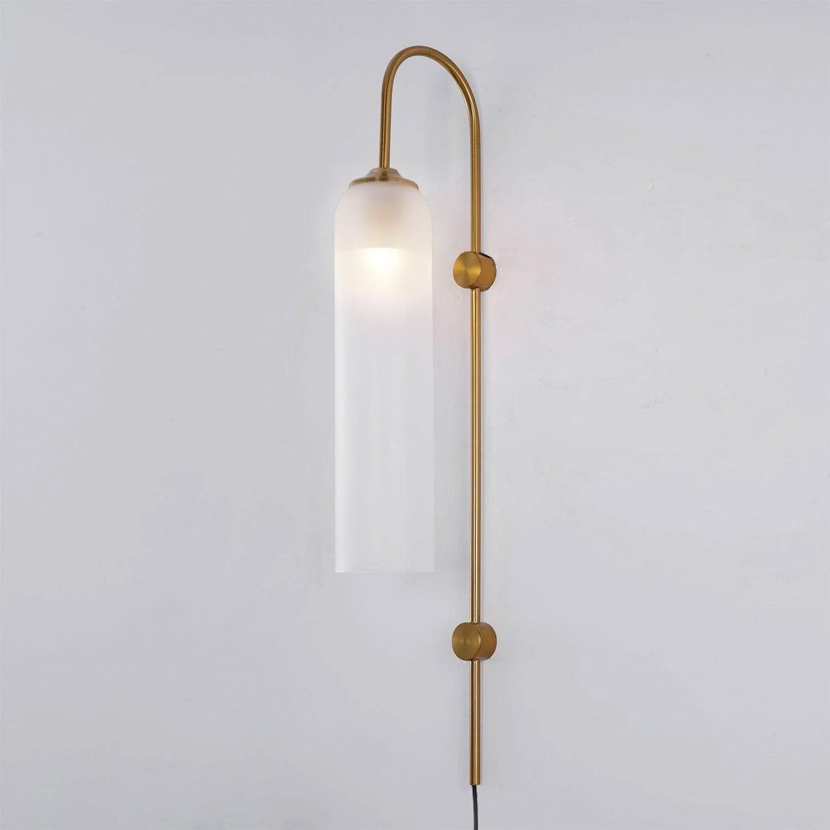 Modern Glass Tube Plug-In Wall Lamp