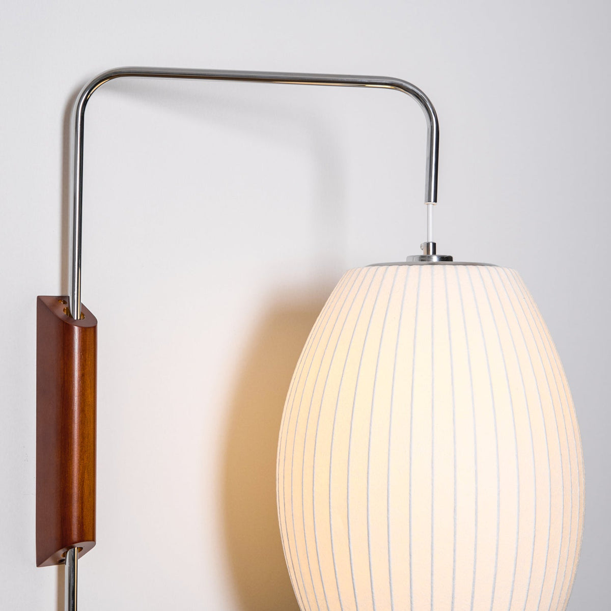 Bubble Ball Plug In Swing Arm Wall Sconce