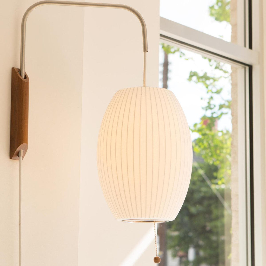 Bubble Ball Plug In Swing Arm Wall Sconce