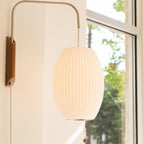 Bubble Ball Plug In Swing Arm Wall Sconce
