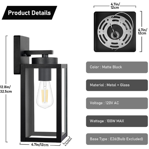 Velnee Outdoor Wall Light