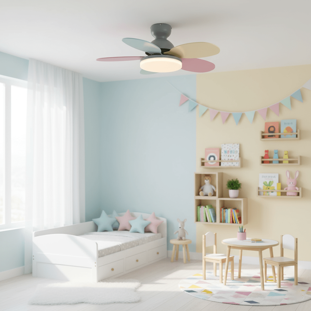 Petalo Modern Wood Ceiling Fan Light