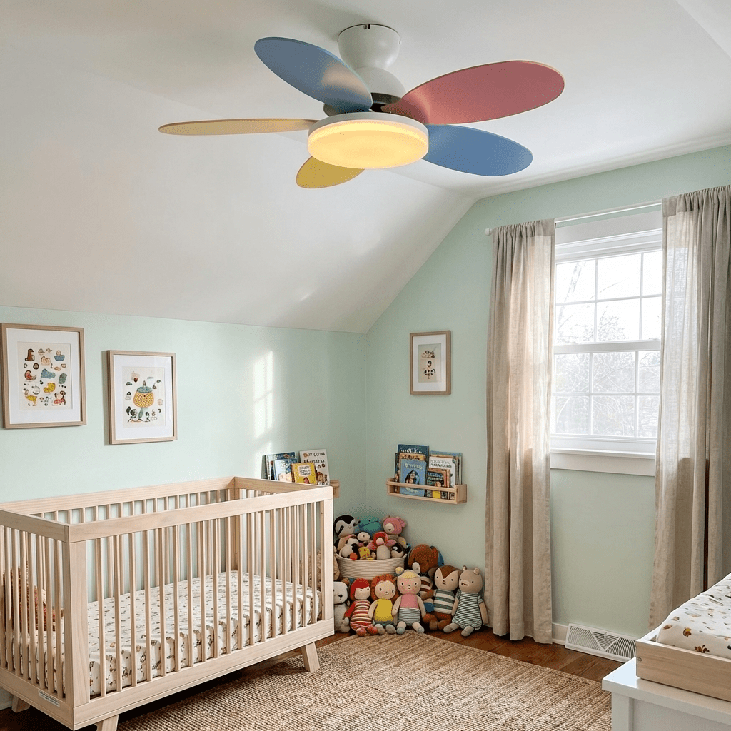 Petalo Modern Wood Ceiling Fan Light