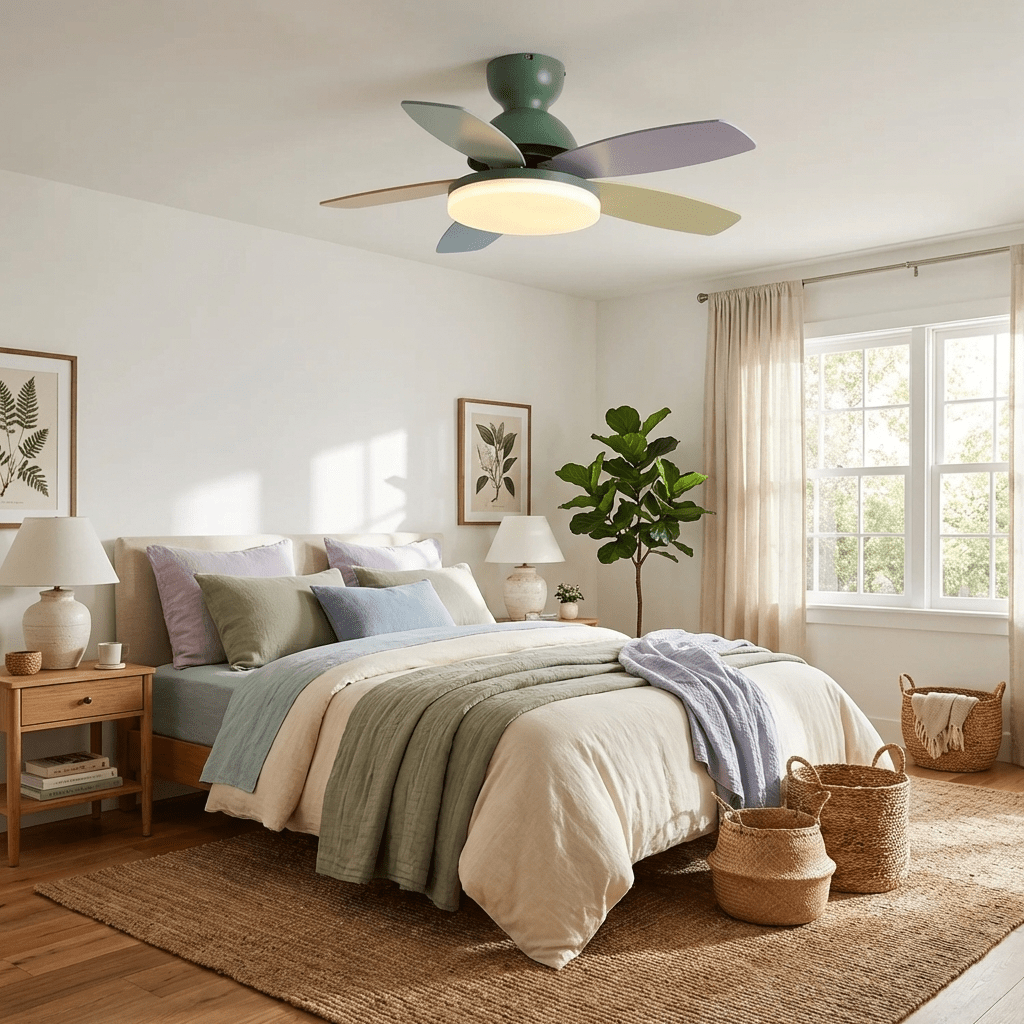 Petalo Modern Wood Ceiling Fan Light