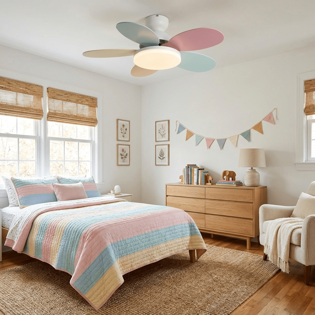 Petalo Modern Wood Ceiling Fan Light