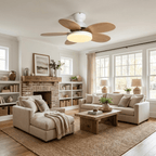 Petalo Modern Wood Ceiling Fan Light