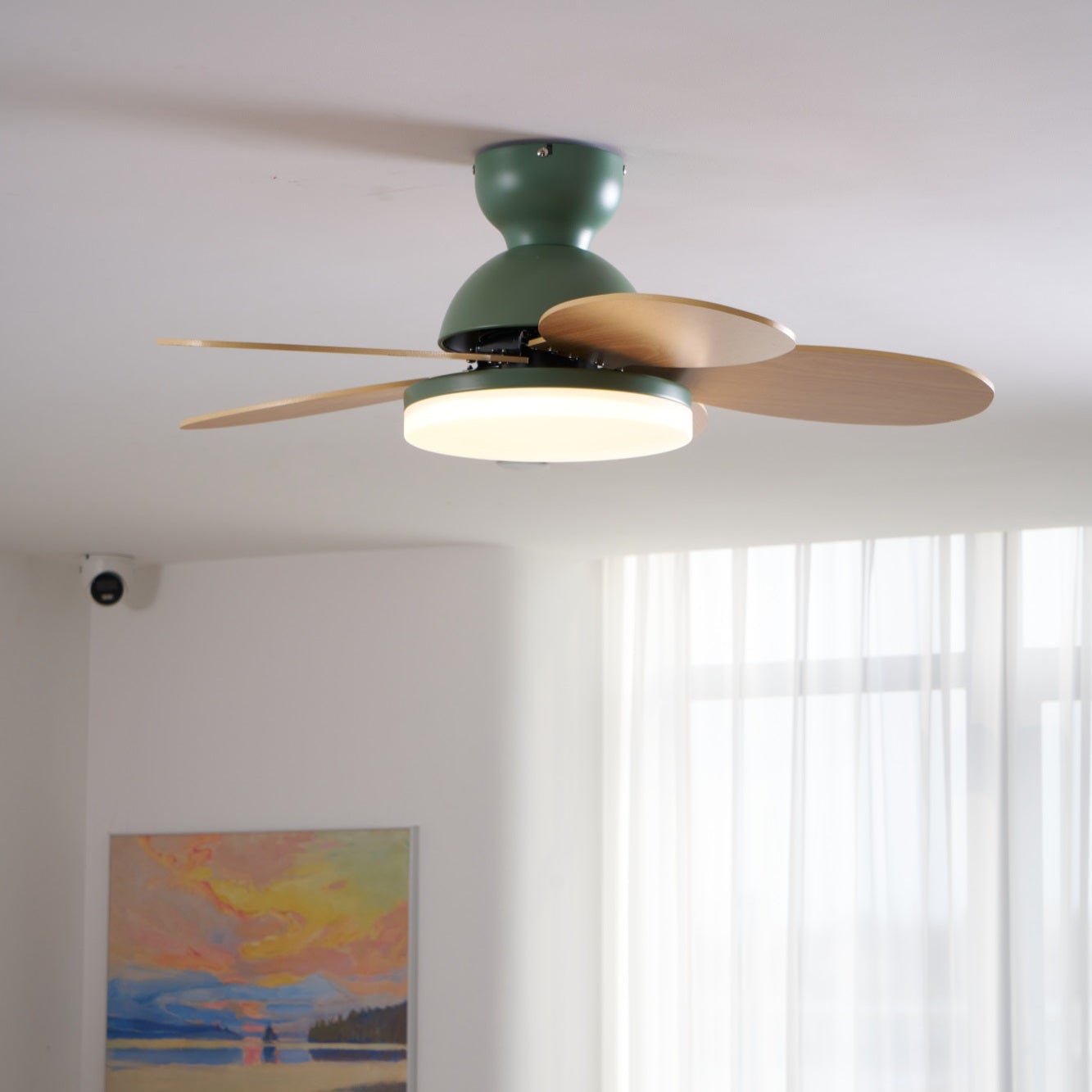 Petalo Modern Wood Ceiling Fan Light