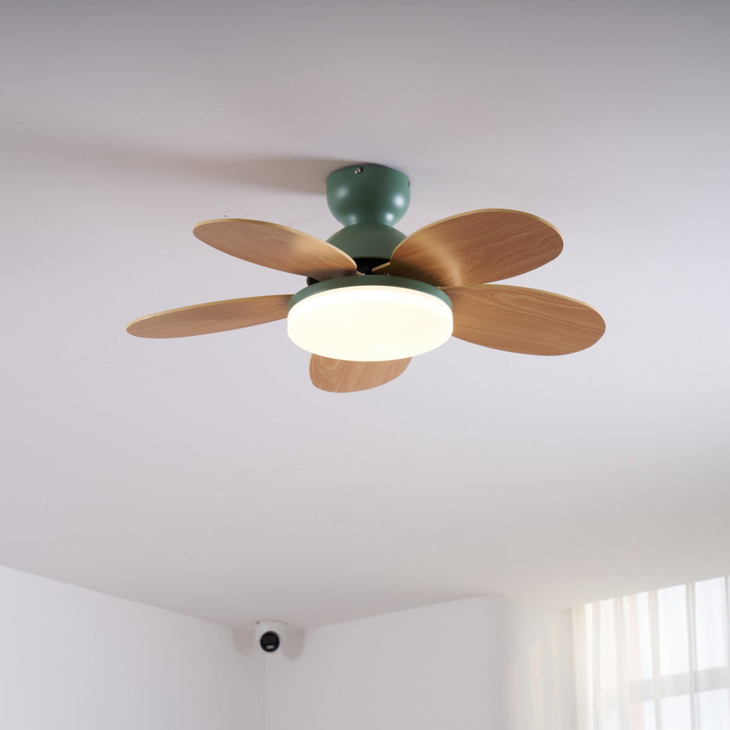 Petalo Modern Wood Ceiling Fan Light