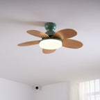 Petalo Modern Wood Ceiling Fan Light