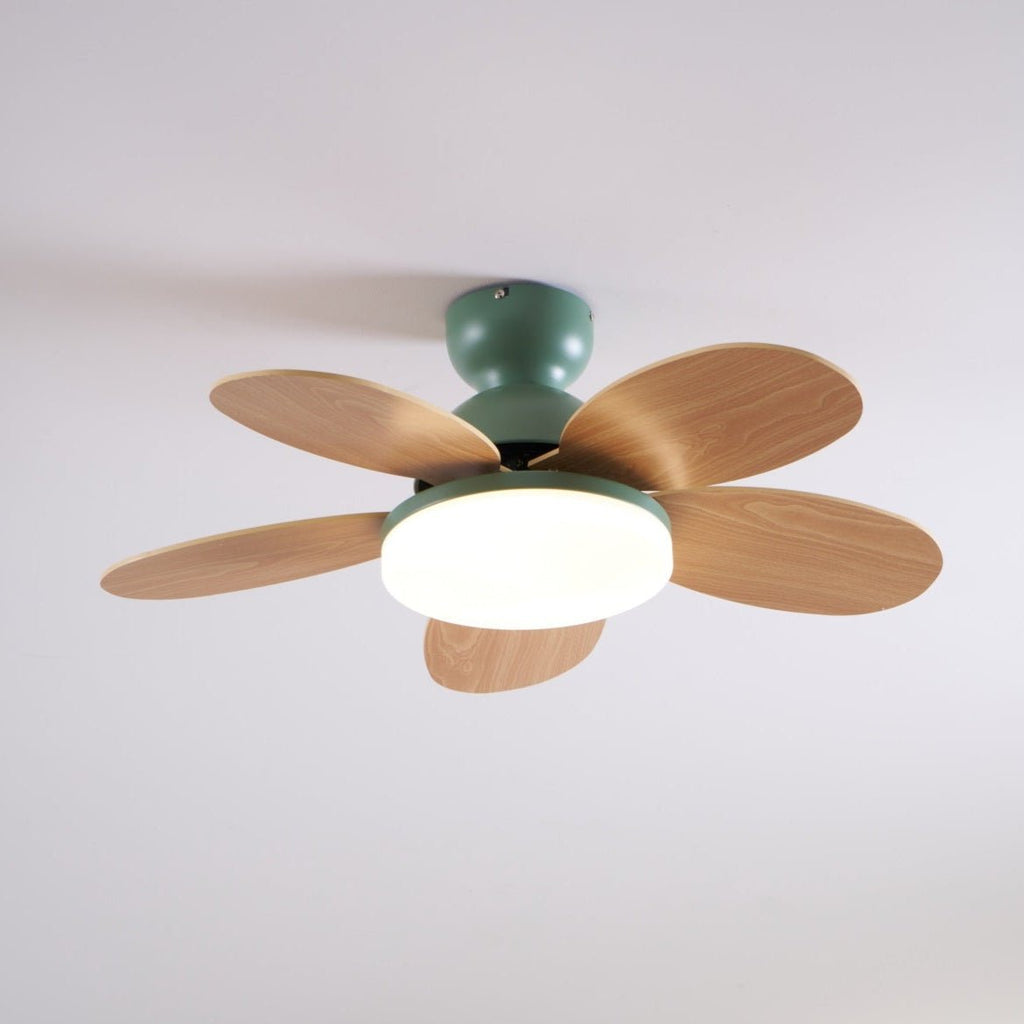 Petalo Modern Wood Ceiling Fan Light