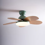 Petalo Modern Wood Ceiling Fan Light