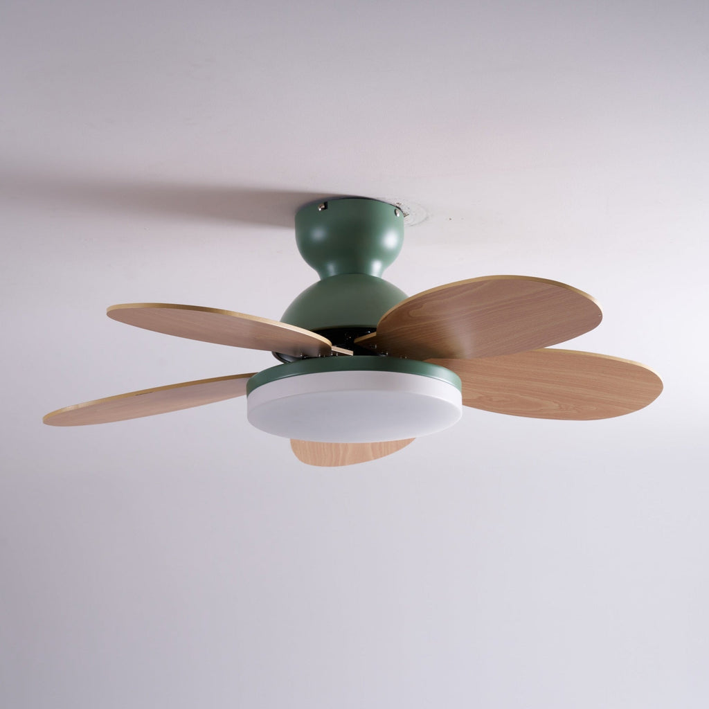 Petalo Modern Wood Ceiling Fan Light
