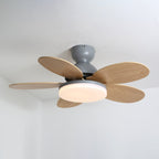 Petalo Modern Wood Ceiling Fan Light