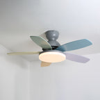Petalo Modern Wood Ceiling Fan Light