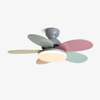 Petalo Modern Wood Ceiling Fan Light