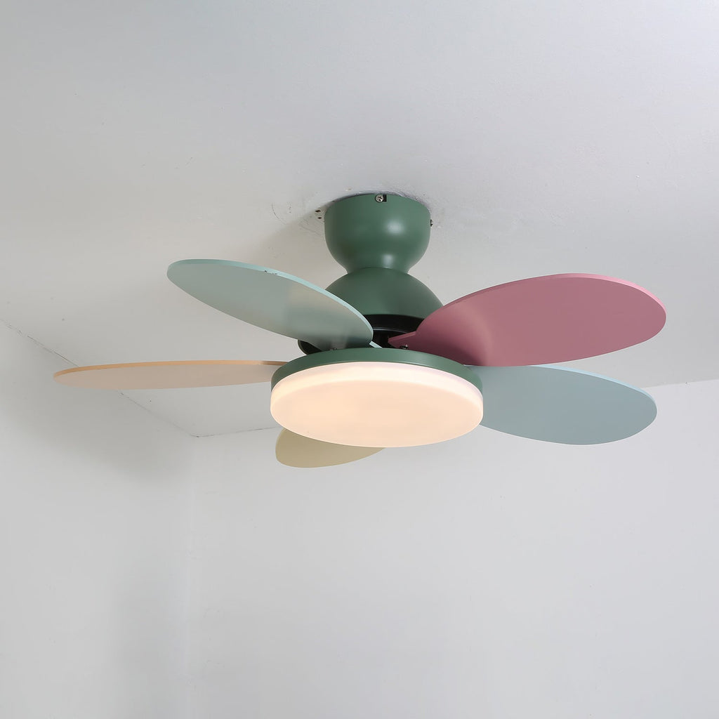 Petalo Modern Wood Ceiling Fan Light