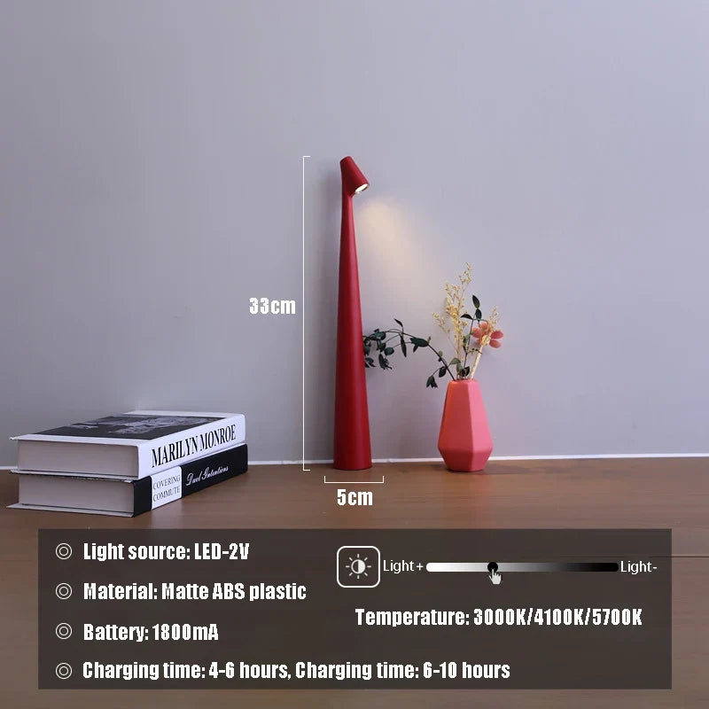 Glowora Rechargeable Touch Dimmer LED Table Lamp