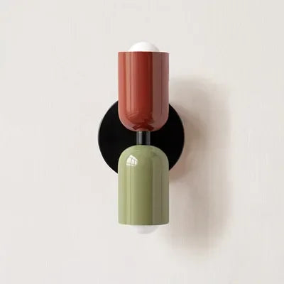 Colorful Nordic Up Down Wall Sconce