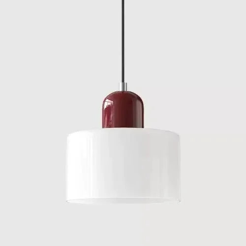 Vintage Stained Glass Pendant Light