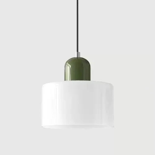 Vintage Stained Glass Pendant Light