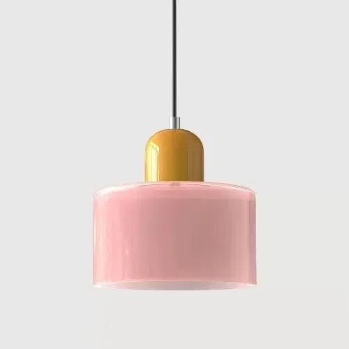 Vintage Stained Glass Pendant Light