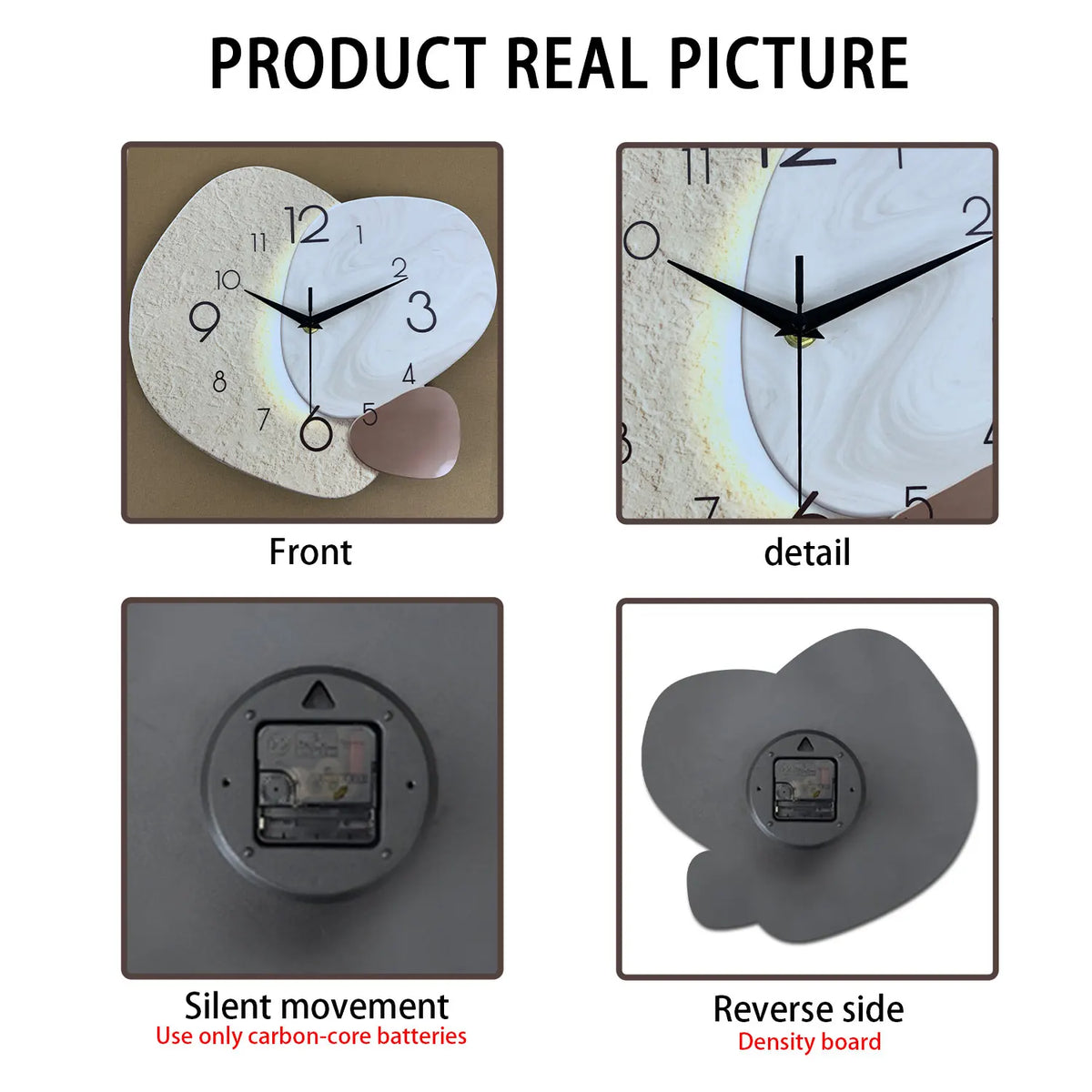 TempoStone Modern Minimalist Wall Clock