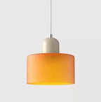 Vintage Stained Glass Pendant Light