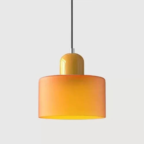 Vintage Stained Glass Pendant Light