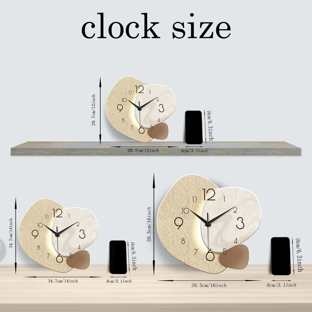 TempoStone Modern Minimalist Wall Clock
