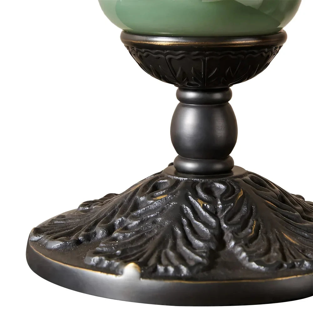 Vintage Glass Brass Margot Table Lamp
