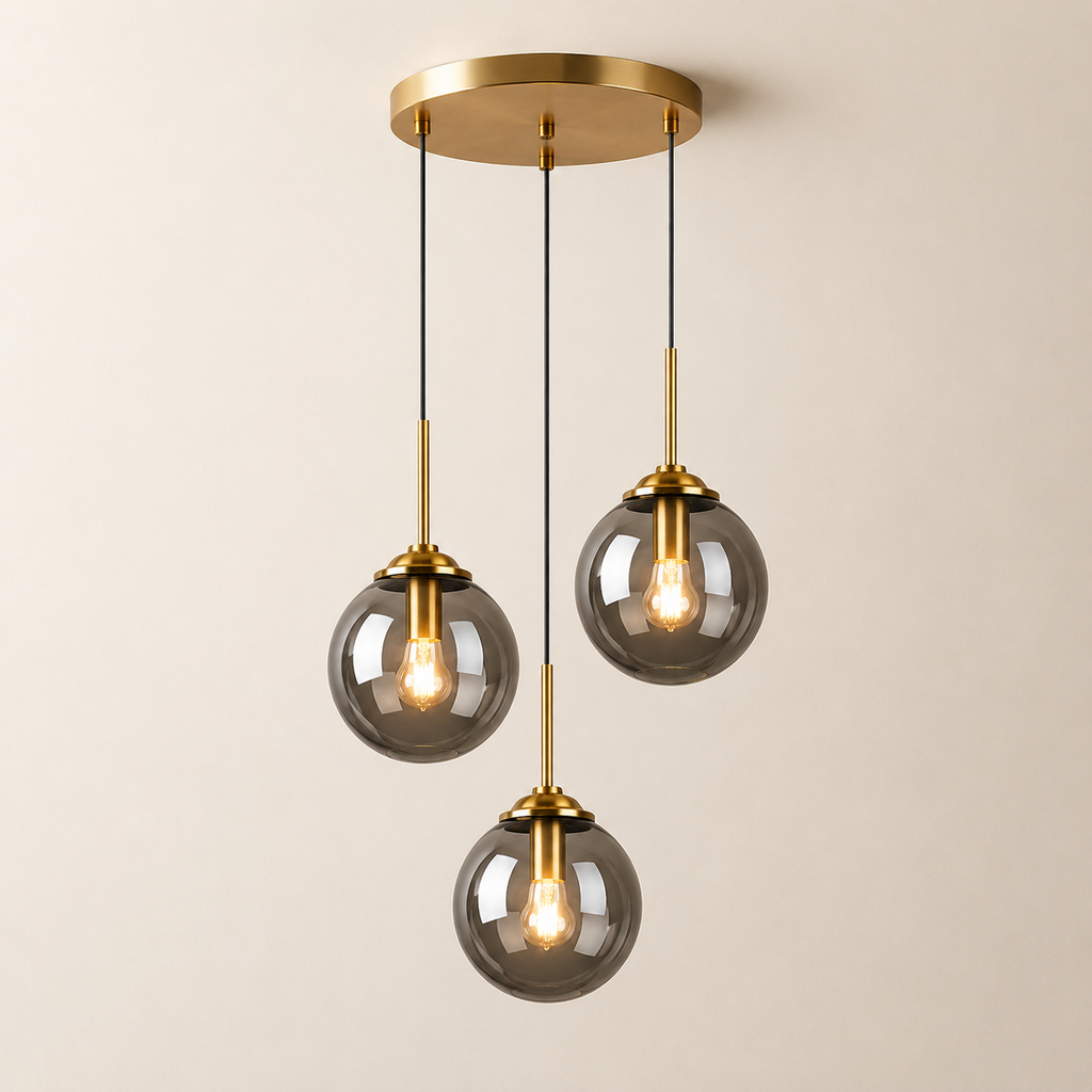 Modern Nordic Glass Globe Chandelier