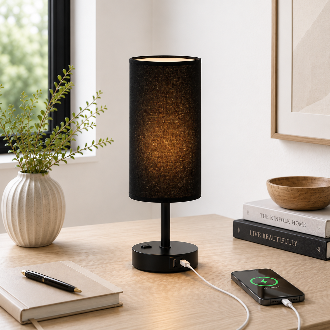 Velnee Bedside Table Lamp